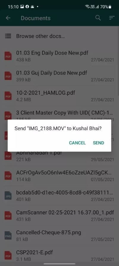 video-sent_40dd5eab97016030a3870d712fd9ef0f أفضل طريقتين لإرسال مقاطع فيديو عالية الجودة في WhatsApp على iPhone و Android