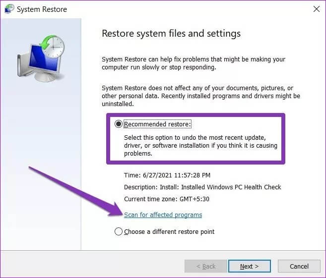 10 10 - كيفية إنشاء واستخدام نقطة استعادة النظام على Windows 10