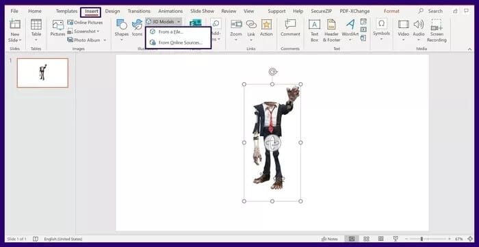 17 كيفية إدراج نماذج ثلاثية الأبعاد في تطبيقات Microsoft Office