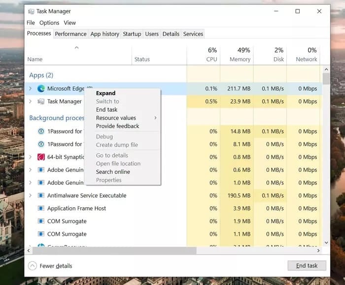 3-6 أفضل 6 طرق لإصلاح غلق Microsoft Edge بشكل غير متوقع على Windows 10