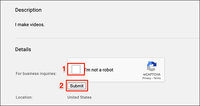 5-youtube-recaptcha كيفية مراسلة شخص ما على YouTube