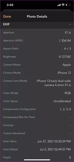 كيفية التحقق من تفاصيل الصورة على iPhone - %categories