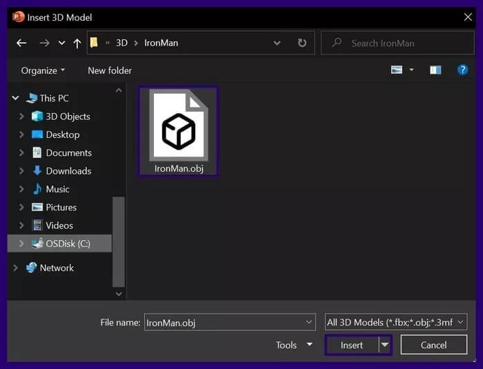 6 كيفية إدراج نماذج ثلاثية الأبعاد في تطبيقات Microsoft Office