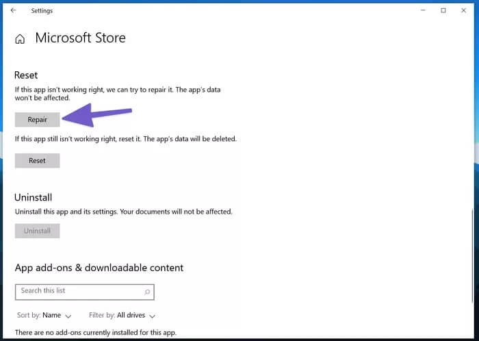 7-6 أفضل 8 طرق لإصلاح تجمد متجر Microsoft على Windows 10