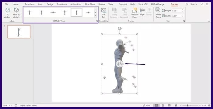 7 كيفية إدراج نماذج ثلاثية الأبعاد في تطبيقات Microsoft Office