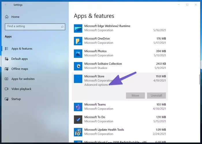 8-5 أفضل 8 طرق لإصلاح تجمد متجر Microsoft على Windows 10
