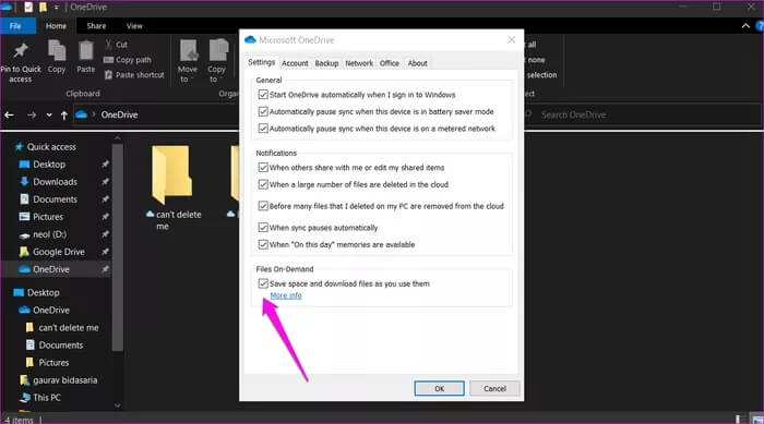 Fix-OneDrive-Cant-Delete-Folder-on-Windows-10-3_935adec67b324b146ff212ec4c69054f أفضل 9 طرق لإصلاح عدم التمكن من حذف مجلد  OneDrive على Windows 10