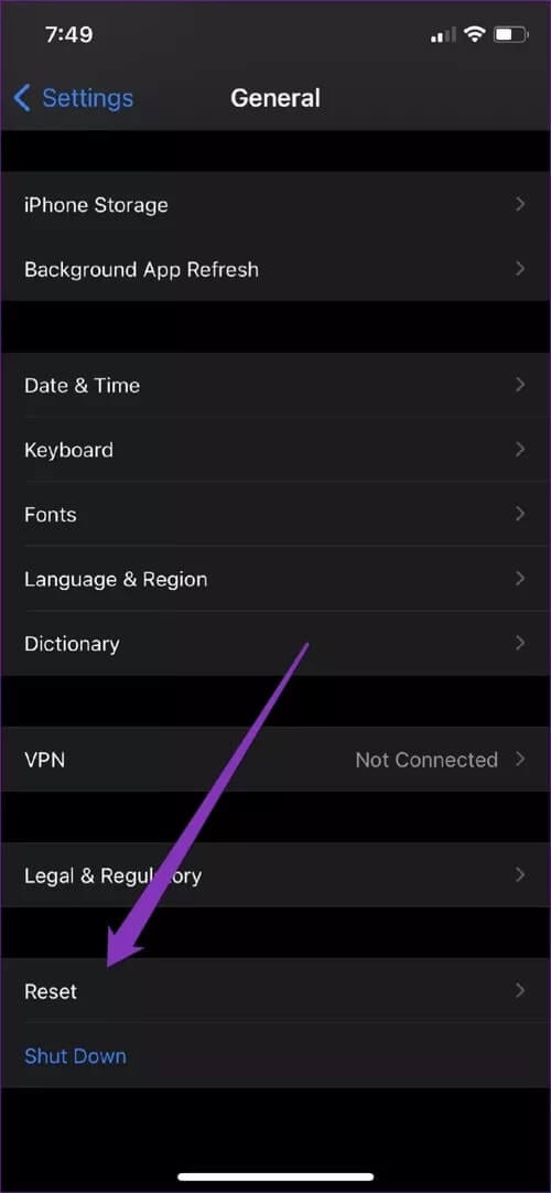 General-Settings-on-iPhone_40dd5eab97016030a3870d712fd9ef0f أفضل 6 طرق لإصلاح عدم عمل التدوير التلقائي في iPhone