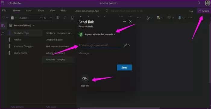 How-to-Share-OneNote-Notebook-on-Desktop-and-Mobile-16_935adec67b324b146ff212ec4c69054f كيفية مشاركة ملاحظات OneNote على الكمبيوتر والجوال