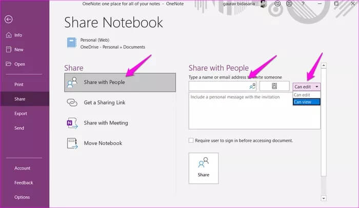 كيفية مشاركة ملاحظات OneNote على الكمبيوتر والجوال - %categories