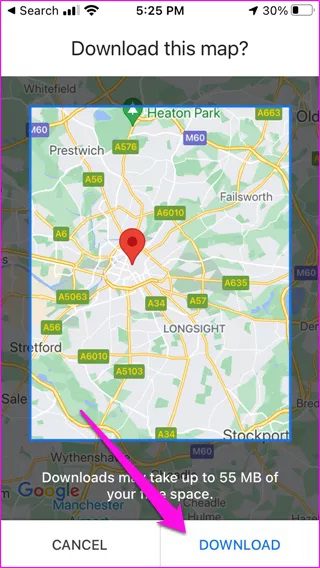 How-to-Use-Google-Maps-Offline-on-Android-and-iOS-13_4d470f76dc99e18ad75087b1b8410ea9 كيفية استخدام Google Maps في وضع عدم الاتصال على Android و iOS