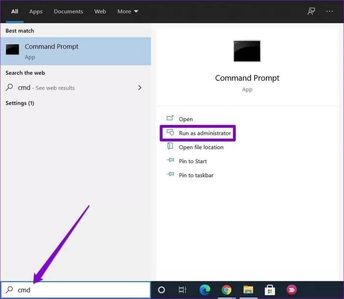 Open-Command-Prompt_935adec67b324b146ff212ec4c69054f كيفية فرض حذف ملف أو مجلد في Windows 10