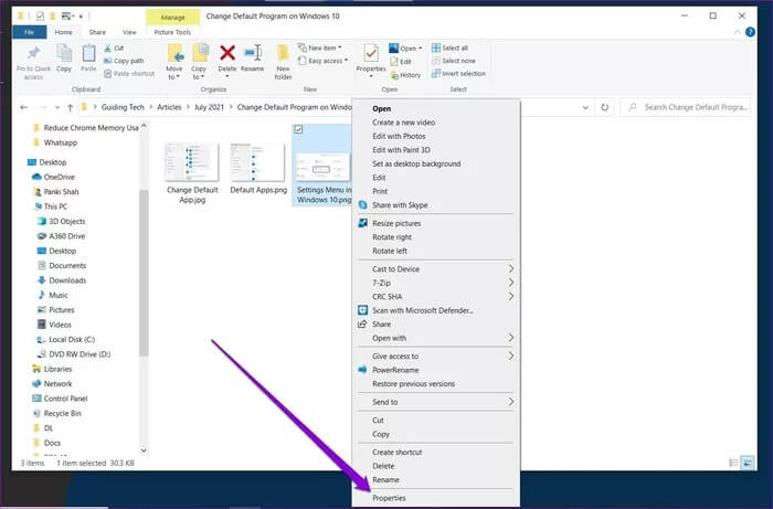 Open-File-Properties_935adec67b324b146ff212ec4c69054f كيفية تغيير التطبيقات الافتراضية على Windows 10