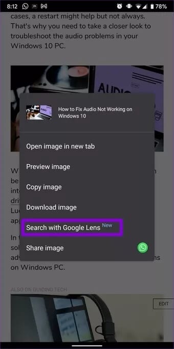 Search-with-Google-Lens-on-Google-Chrome_7c4a12eb7455b3a1ce1ef1cadcf29289 كيفية البحث العكسي عن الصور على الهاتف المحمول والكمبيوتر الشخصي
