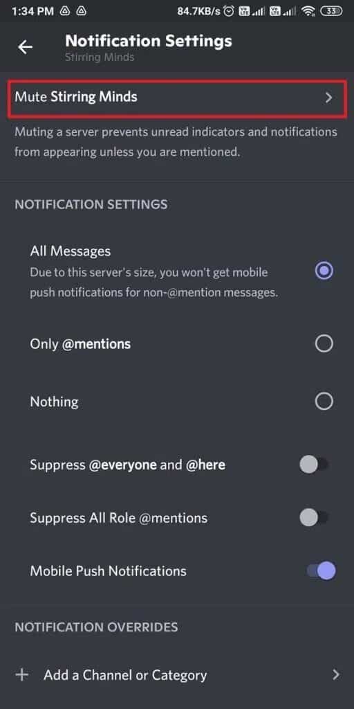 كيفية تعطيل إشعارات Discord - %categories