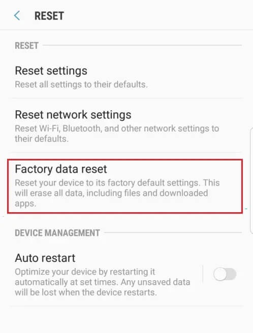 Tap-on-Factory-Data-Reset-1 كيفية إعادة تعيين Samsung Galaxy S8 +