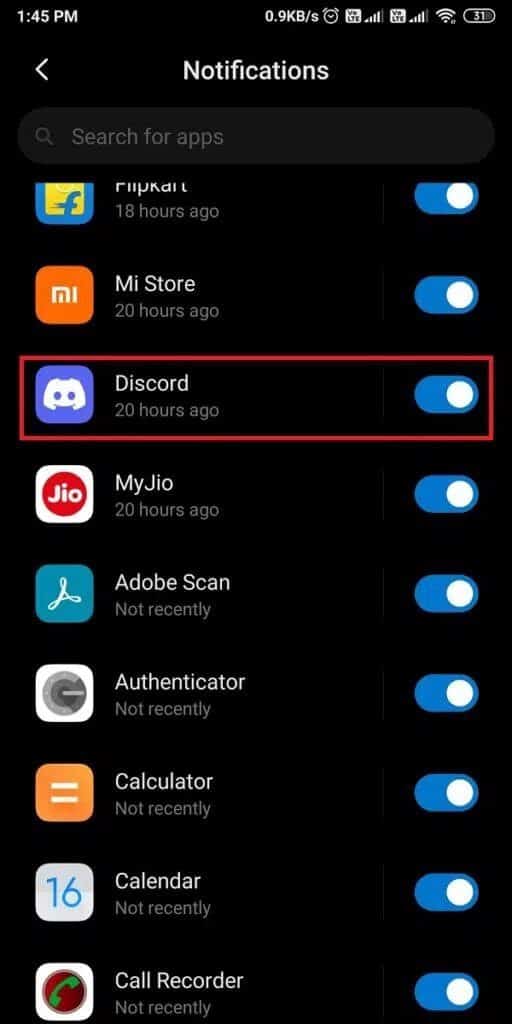 كيفية تعطيل إشعارات Discord - %categories