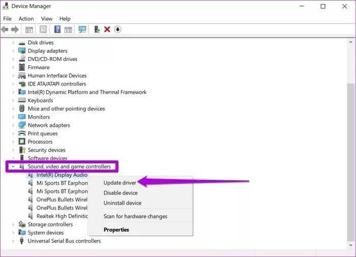 Update-Audio-Drivers-in-Windows-10_935adec67b324b146ff212ec4c69054f كيفية إصلاح عدم عمل الصوت على Windows 10