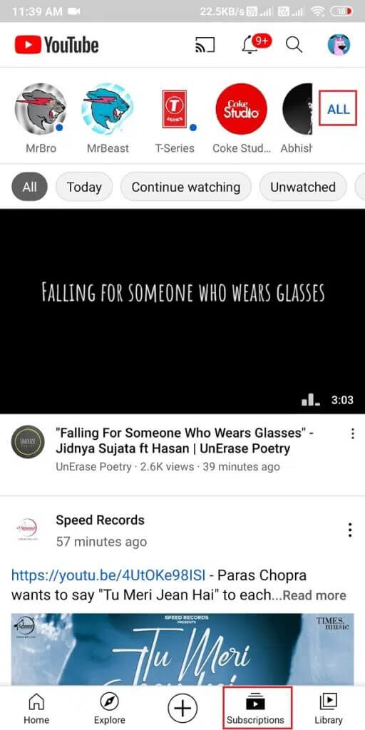 View-all-your-subscriptions-in-A-Z-the-Most-relevant-and-New-activity-order-512x1024-1 كيفية إلغاء الاشتراك في قنوات YouTube دفعة واحدة