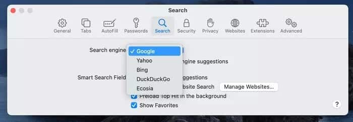 Mac에서 검색 엔진을 Yahoo에서 Google로 변경하는 방법 - %categories