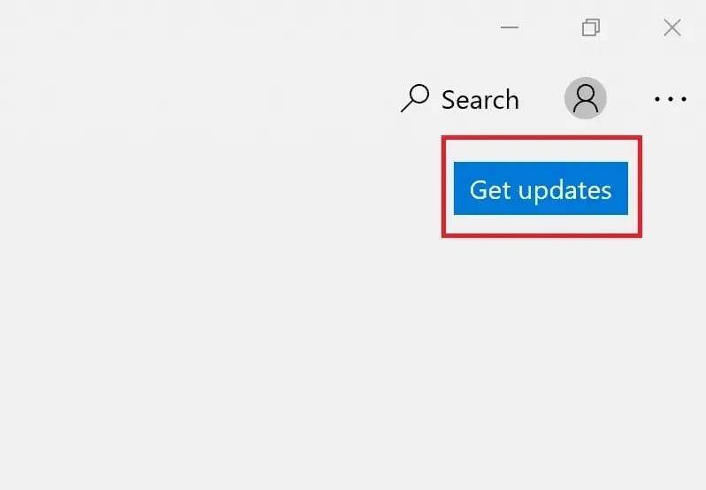 click-on-get-updates-to-check-if-there-are-any-ava-7 إصلاح عدم عمل تطبيقات Windows 10