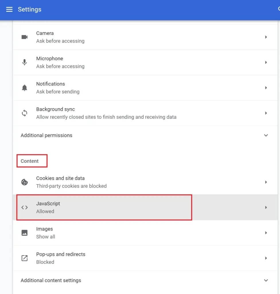 click-on-javascript-under-content-976x1024-1 كيفية إصلاح استمرار تسجيل الخروج على YouTube