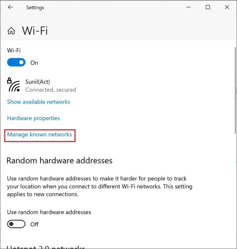 click-on-manage-known-networks-976x1024-1 كيفية إصلاح مشكلة عدم تحديث Windows 10