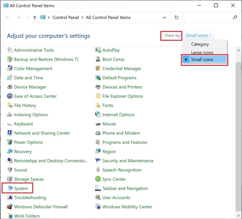 click-on-system-1024x924-1 كيفية إصلاح مشكلة عدم تحديث Windows 10