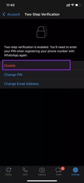 disable-two-step-verification_7c4a12eb7455b3a1ce1ef1cadcf29289 كيفية تأمين Whatsapp من خلال التحقق بخطوتين