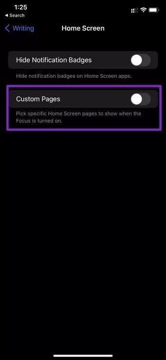 enable-custom-pages_7c4a12eb7455b3a1ce1ef1cadcf29289 كيفية إنشاء وضع التركيز بشكل مخصص على iPhone