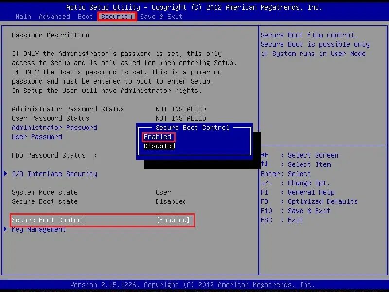 enable-secure-boot إصلاح خطأ هذا الكمبيوتر لا يمكنه تشغيل Windows 11