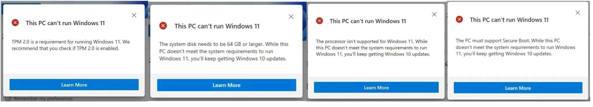 first-two-issues-will-require-changing-hardware-co إصلاح خطأ هذا الكمبيوتر لا يمكنه تشغيل Windows 11
