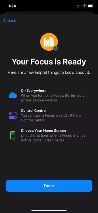 focus-mode-is-ready_7c4a12eb7455b3a1ce1ef1cadcf29289 كيفية إنشاء وضع التركيز بشكل مخصص على iPhone