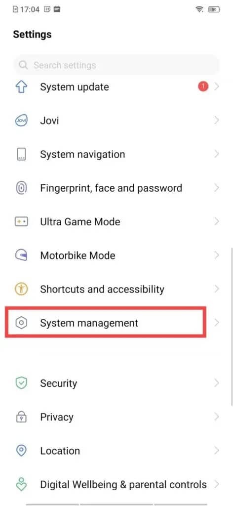 go to system or system management 472x1024 1 - كيف تجد رقم هاتفك الخاص على Android