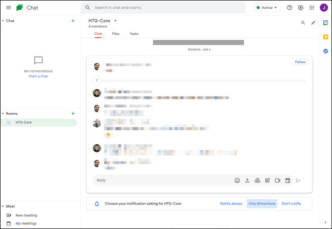 google-meet-ui ما هو Google Chat وهل يحل محل Hangouts؟