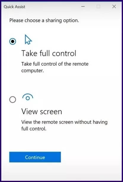 guide-to-using-quick-assist-on-windows-10-step-12_4d470f76dc99e18ad75087b1b8410ea9 كيفية استخدام المساعدة السريعة على Windows 10