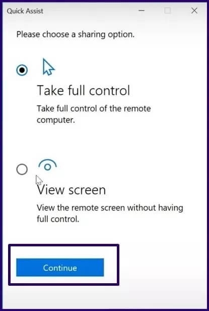 guide-to-using-quick-assist-on-windows-10-step-13_4d470f76dc99e18ad75087b1b8410ea9 كيفية استخدام المساعدة السريعة على Windows 10
