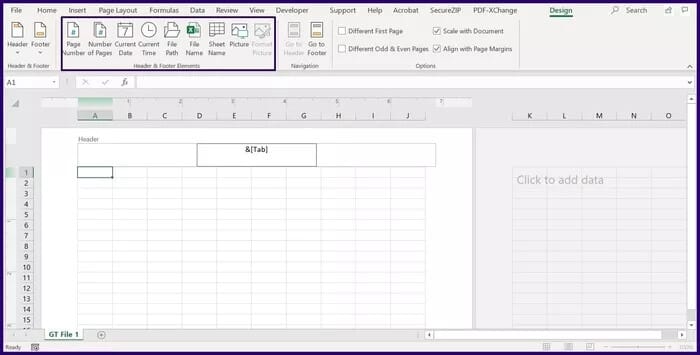 كيفية إدراج الرؤوس والتذييلات في Microsoft Excel - %categories