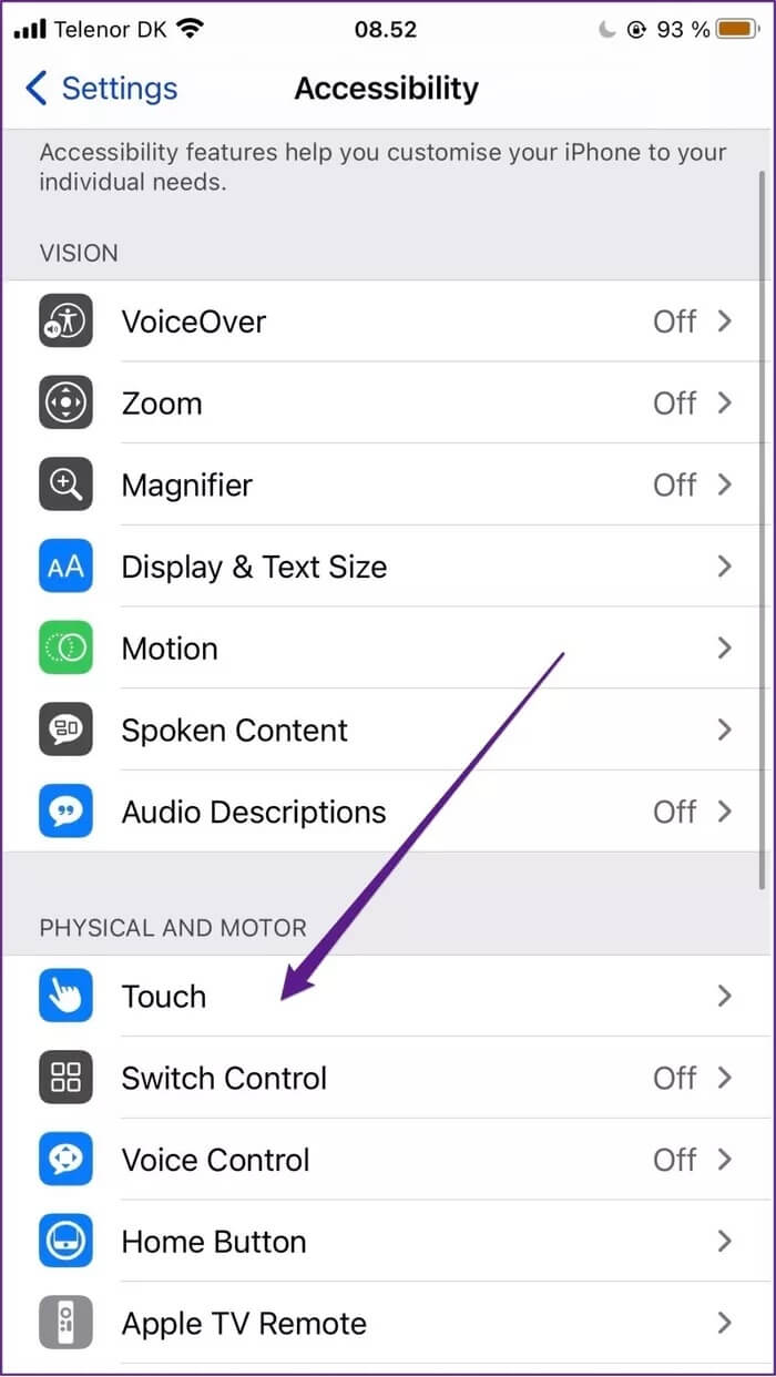 iphone-accessibility-touch_935adec67b324b146ff212ec4c69054f كيفية إصلاح عدم عمل زر الشاشة الرئيسية على iPhone