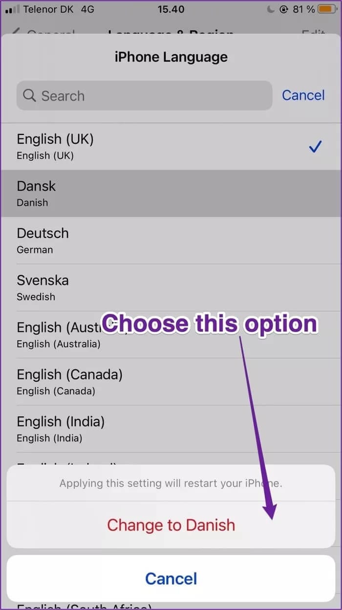 iphone-change-language-confirmation_935adec67b324b146ff212ec4c69054f كيفية تغيير اللغة الافتراضية على جهاز iPhone الخاص بك