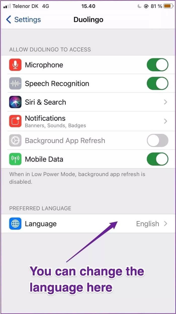 iphone-change-language-individual-app_935adec67b324b146ff212ec4c69054f كيفية تغيير اللغة الافتراضية على جهاز iPhone الخاص بك