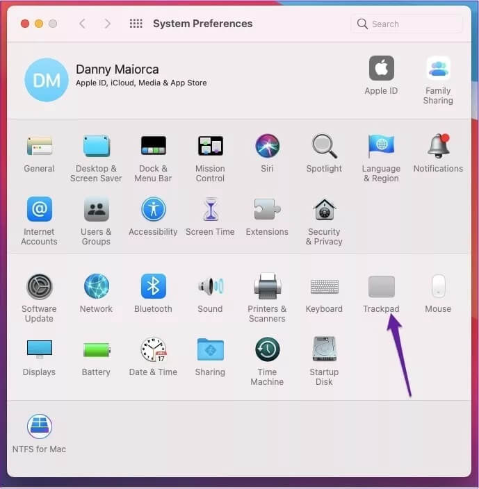 mac-click-on-trackpad-settings_4d470f76dc99e18ad75087b1b8410ea9 كيفية تغيير حساسية لوحة اللمس على جهاز Mac