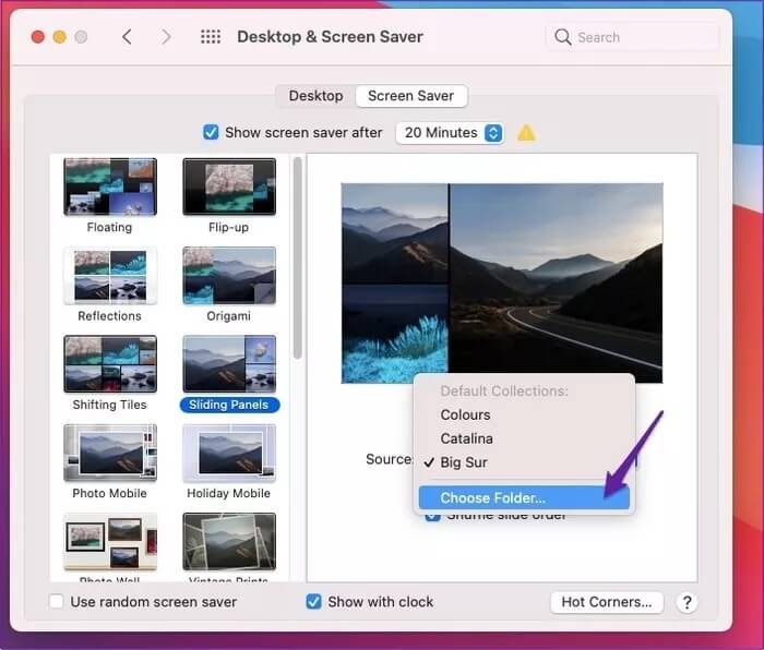mac-screensaver-choose-folder_935adec67b324b146ff212ec4c69054f كيفية ضبط وتخصيص شاشة التوقف على Mac