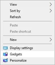 now-right-click-on-the-desktop-screen-click-on كيفية إضافة الويدجت إلى سطح مكتب Windows 10