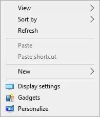 now-right-click-on-the-desktop-screen-you-will-s كيفية إضافة الويدجت إلى سطح مكتب Windows 10