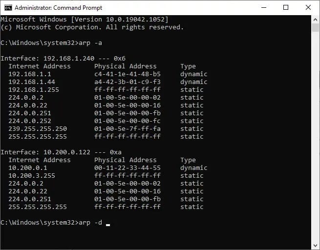 now-type-the-following-command-in-command-prompt-w كيفية مسح ذاكرة التخزين المؤقت لـ ARP في Windows 10