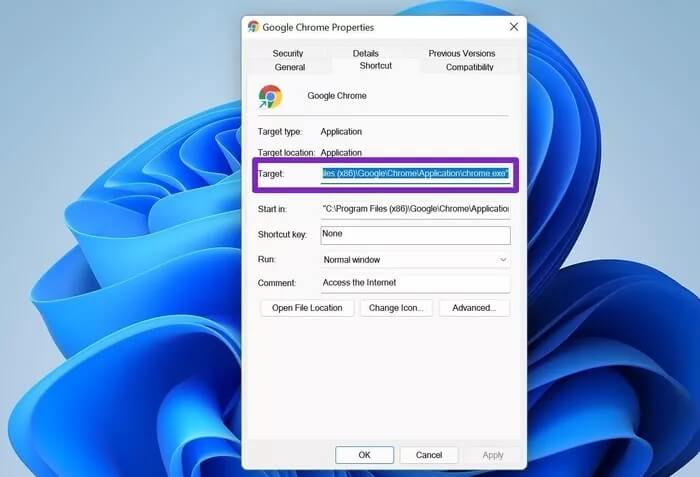 open-chrome-target-menu_935adec67b324b146ff212ec4c69054f أفضل 7 طرق لحل مشكل الصفحة الفارغة بدون عنوان في Google Chrome