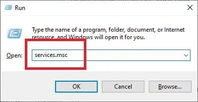 open-the-services-manager-by-typing-services-msc إصلاح خلاط الصوت لا يفتح على نظام التشغيل Windows 10