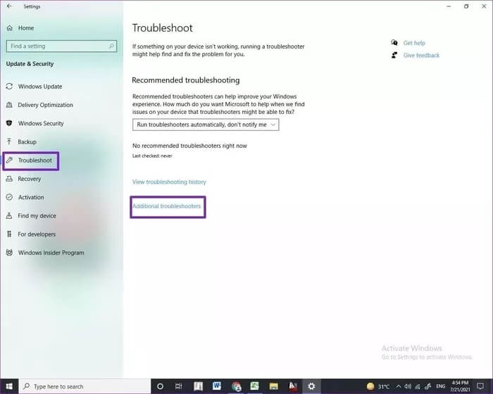 run-additional-troubleshooters_935adec67b324b146ff212ec4c69054f أفضل 8 طرق لإصلاح مشاكل Zoom أثناء الاتصال