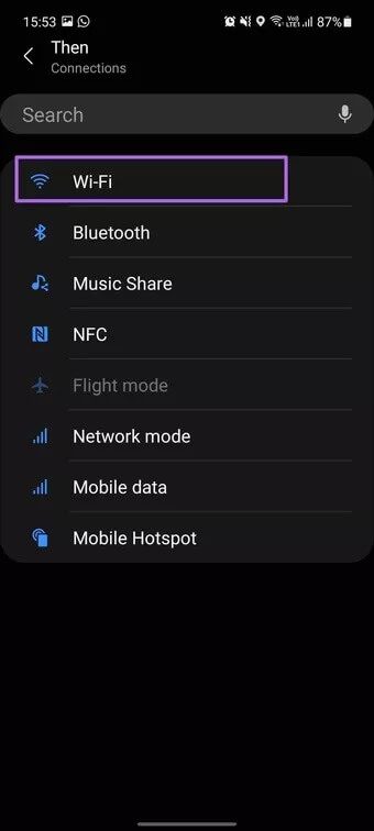 select-Wi-Fi-for-routine_7c4a12eb7455b3a1ce1ef1cadcf29289 كيفية توصيل Wi-Fi تلقائيًا بهواتف Samsung Galaxy
